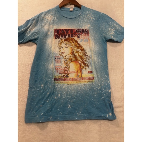 Taylor‎ Swift Speak Now 2011 Tour Concert Blue Shirt San Diego Small Rare Blue